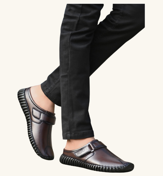 Men's Bantu Style Brown Loafer Casual Shoe