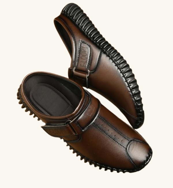 Men's Bantu Style Brown Loafer Casual Shoe