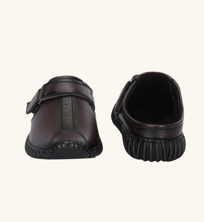 Men's Bantu Style Brown Loafer Casual Shoe