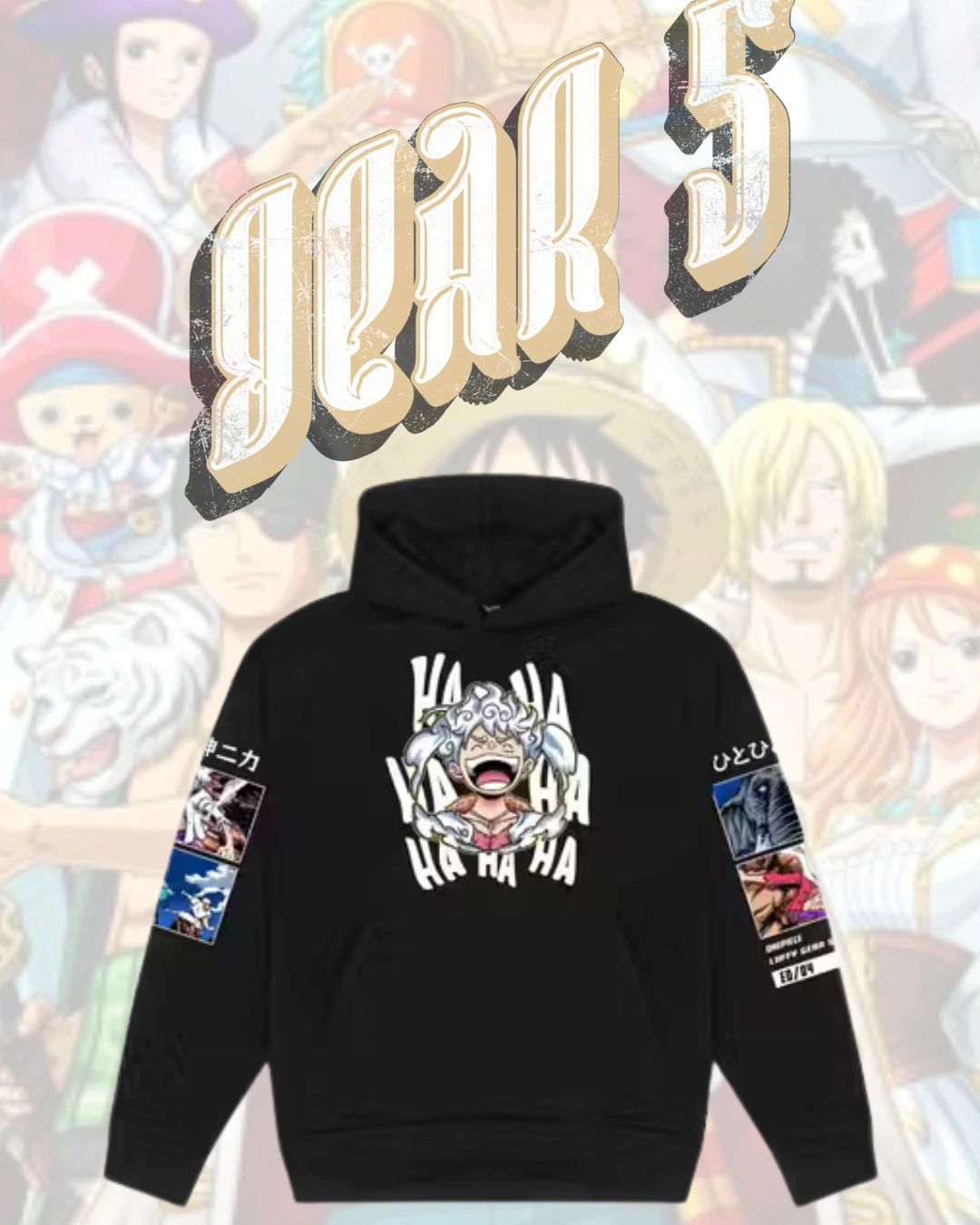 Gear 5 Luffy hoodie